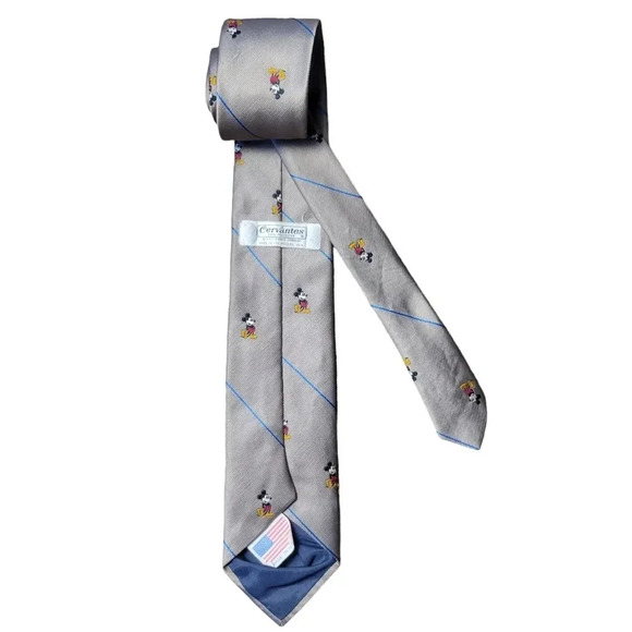 Cervantes Disney Vintage Mickey Mouse Men's Necktie - Picture 3 of 8